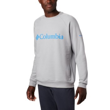 Columbia Muške Majice S Kapuljačom - Lodge Crew Tall Sive Nebeskoplave Plave | LXRS-71452